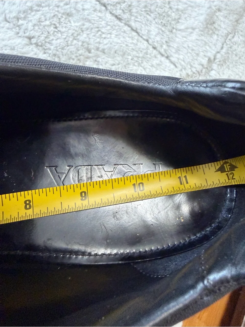 $1,150 Prada Men's Black Leather Platform Oxford Chunky Sole Brogues 11 12
